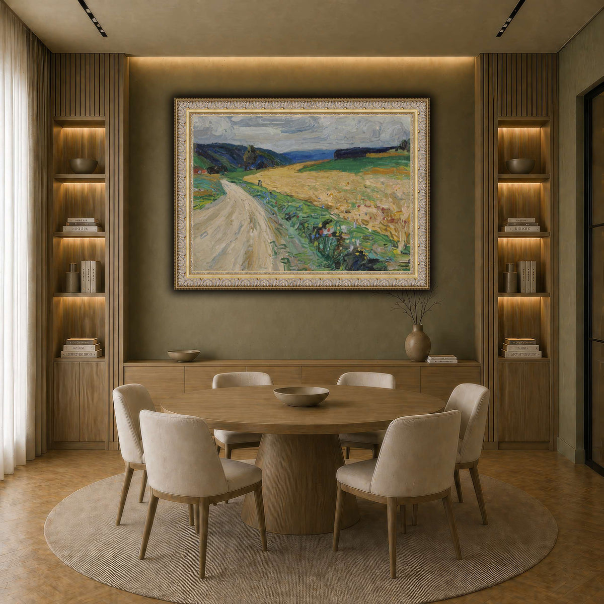 Kandinsky_-_Kallmünz_–_Naturstudie_zur_gelben_Postkutsche,_Sommer_1903 earth-dining room