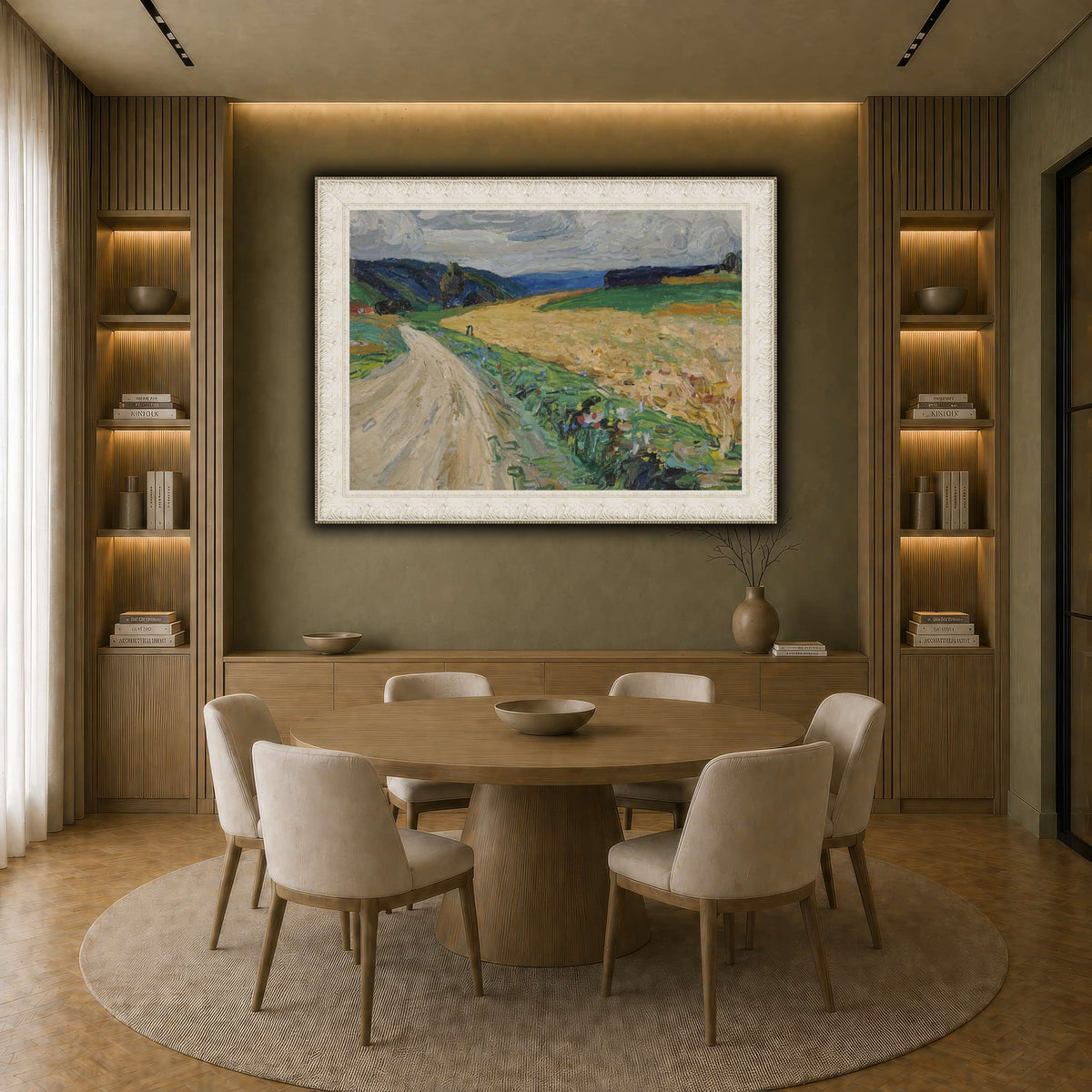 Kandinsky_-_Kallmünz_–_Naturstudie_zur_gelben_Postkutsche,_Sommer_1903 earth-dining room