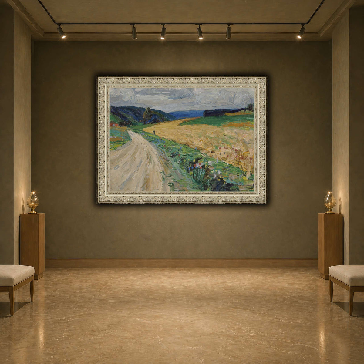 Kandinsky_-_Kallmünz_–_Naturstudie_zur_gelben_Postkutsche,_Sommer_1903 earth-agallery