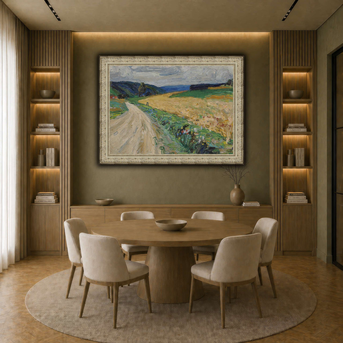 Kandinsky_-_Kallmünz_–_Naturstudie_zur_gelben_Postkutsche,_Sommer_1903 earth-dining room