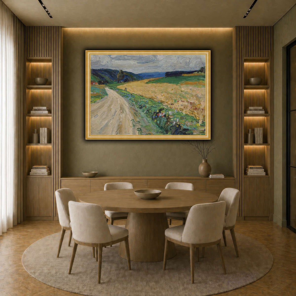 Kandinsky_-_Kallmünz_–_Naturstudie_zur_gelben_Postkutsche,_Sommer_1903 earth-dining room