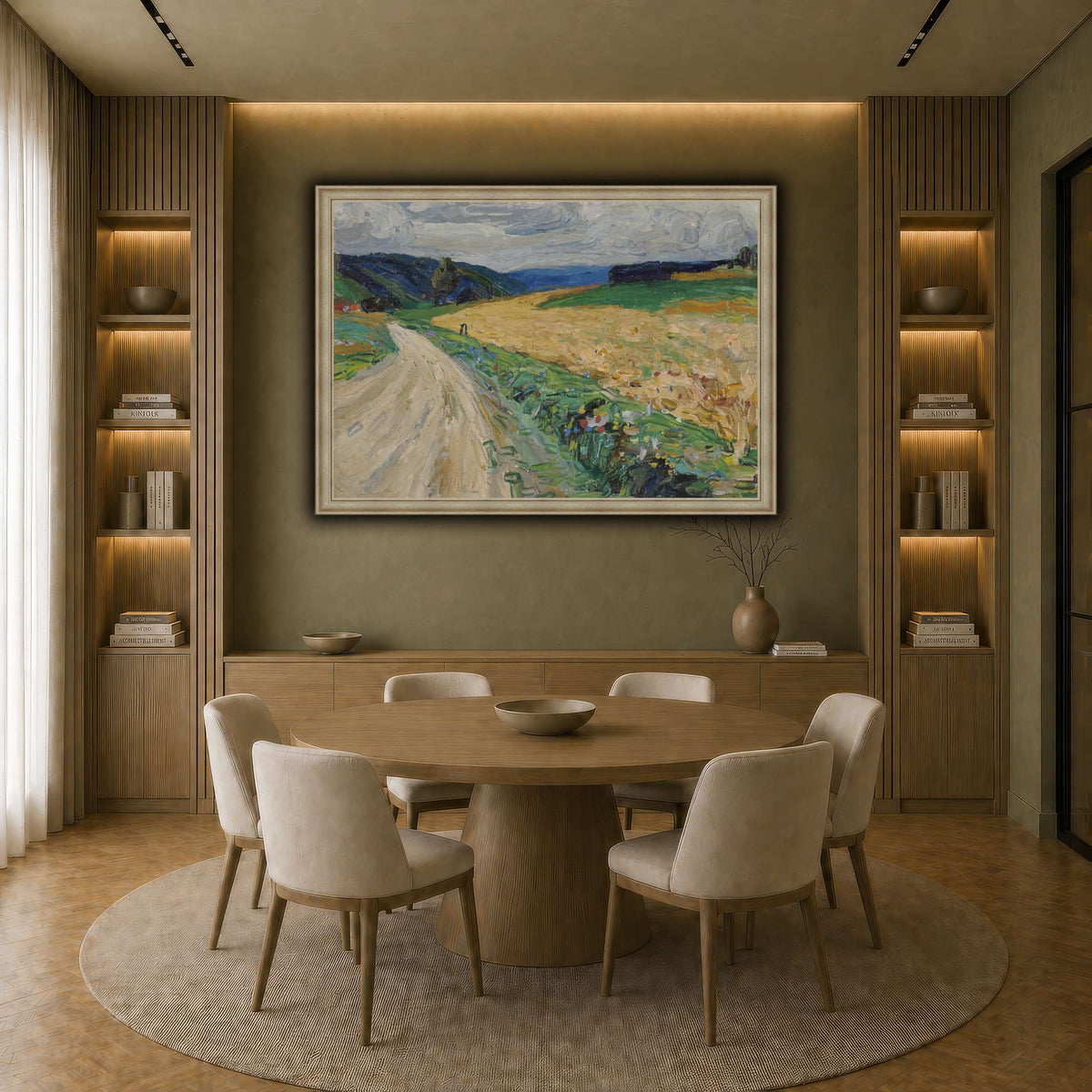 Kandinsky_-_Kallmünz_–_Naturstudie_zur_gelben_Postkutsche,_Sommer_1903 earth-dining room