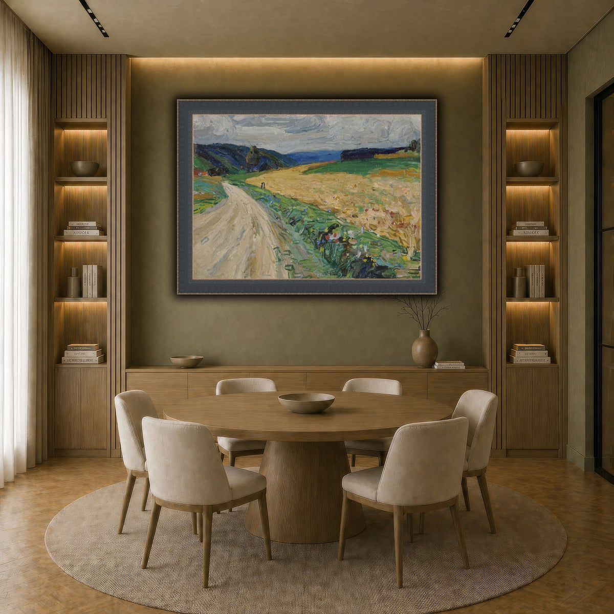 Kandinsky_-_Kallmünz_–_Naturstudie_zur_gelben_Postkutsche,_Sommer_1903 earth-dining room