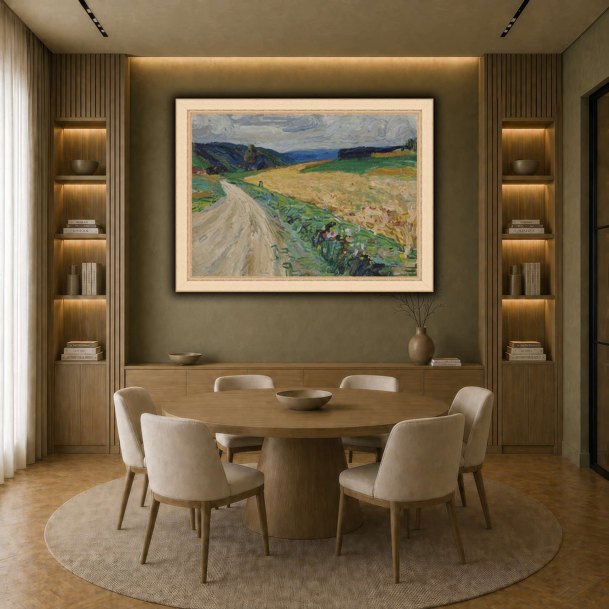 Kandinsky_-_Kallmünz_–_Naturstudie_zur_gelben_Postkutsche,_Sommer_1903 earth-dining room