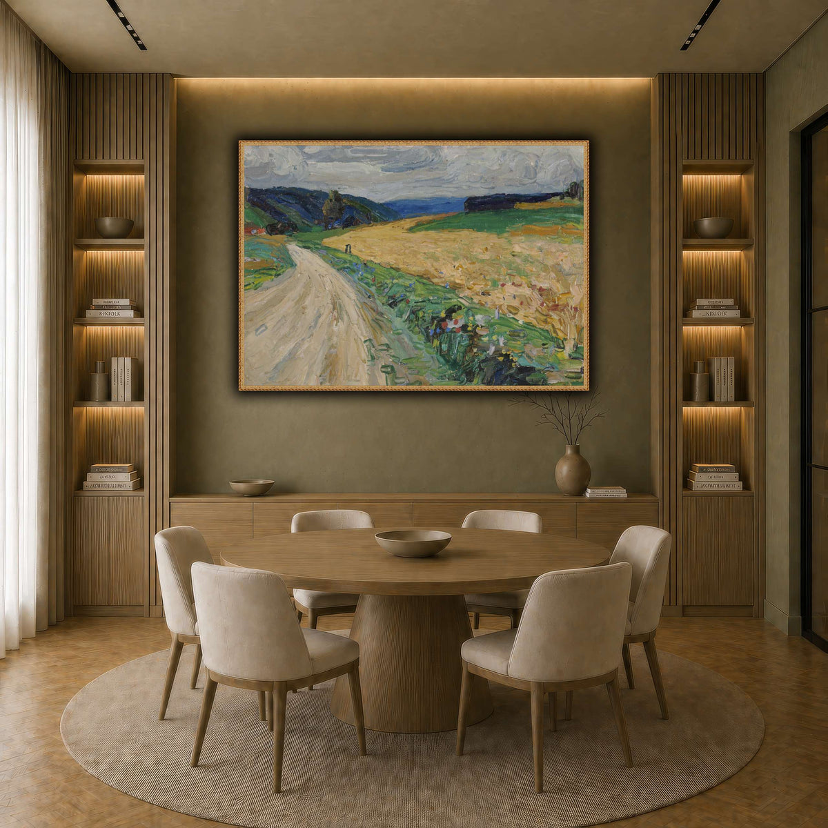 Kandinsky_-_Kallmünz_–_Naturstudie_zur_gelben_Postkutsche,_Sommer_1903 earth-dining room