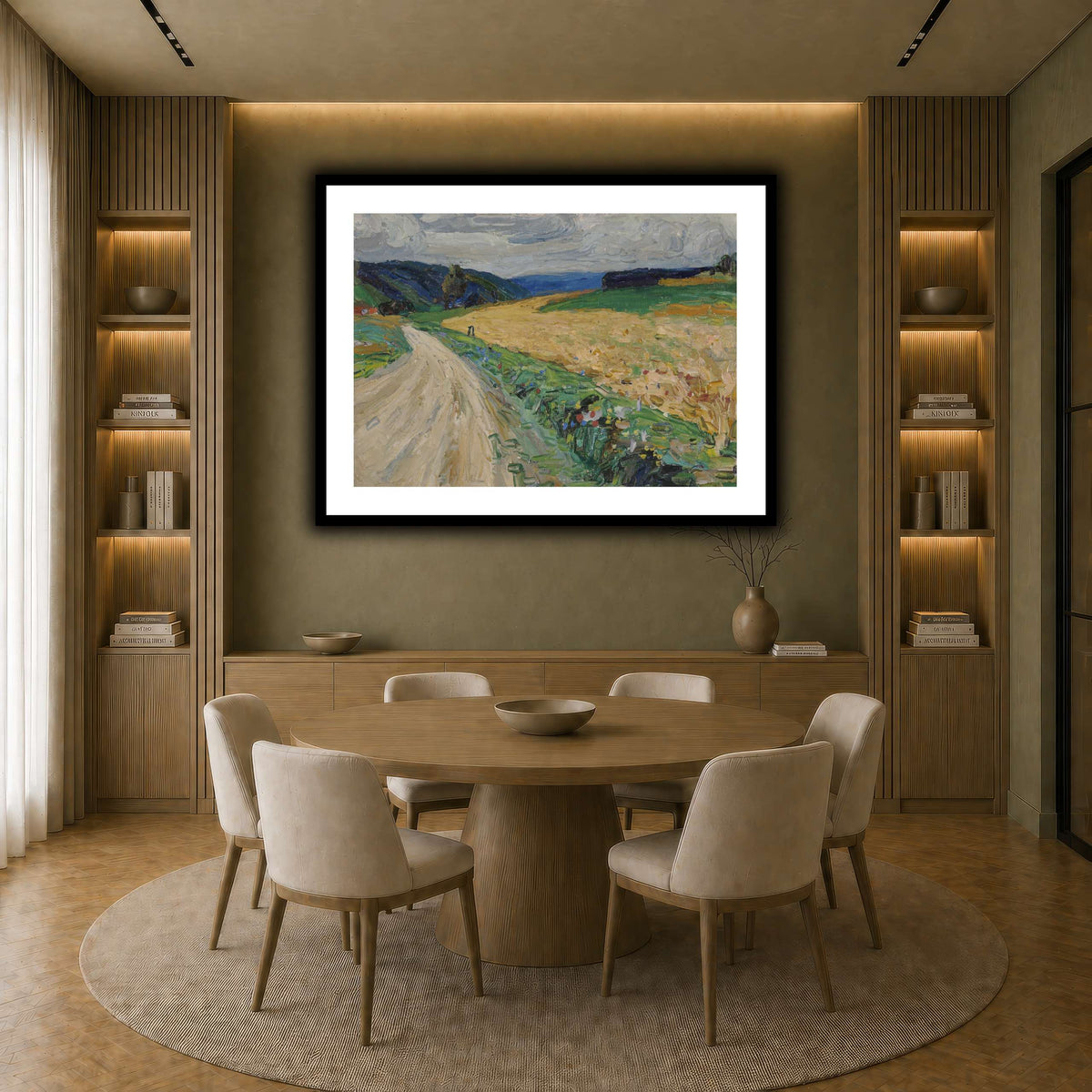 Kandinsky_-_Kallmünz_–_Naturstudie_zur_gelben_Postkutsche,_Sommer_1903 earth-dining room