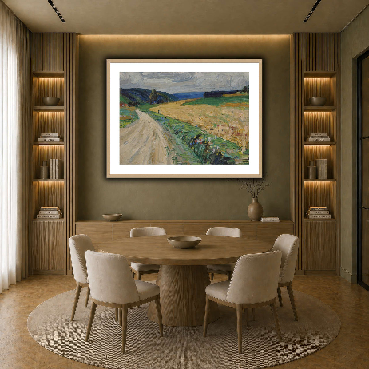 Kandinsky_-_Kallmünz_–_Naturstudie_zur_gelben_Postkutsche,_Sommer_1903 earth-dining room