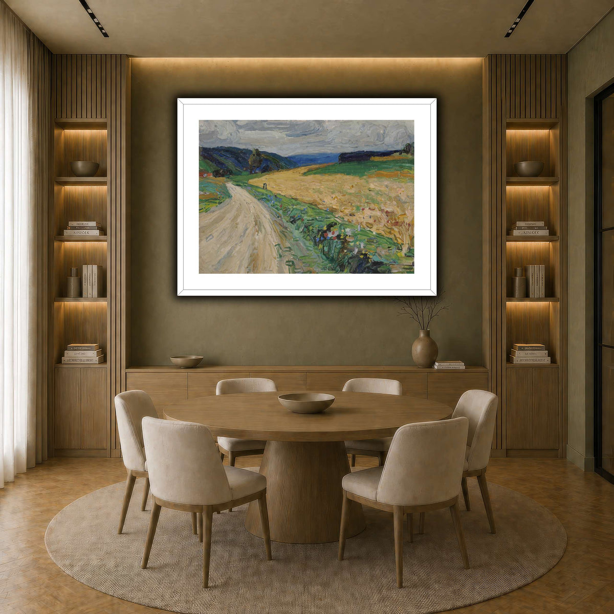 Kandinsky_-_Kallmünz_–_Naturstudie_zur_gelben_Postkutsche,_Sommer_1903 earth-dining room