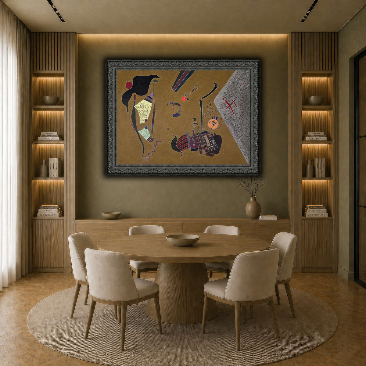 Kandinsky_-_Le_Petit_rond_rouge,_1944 earth-dining room