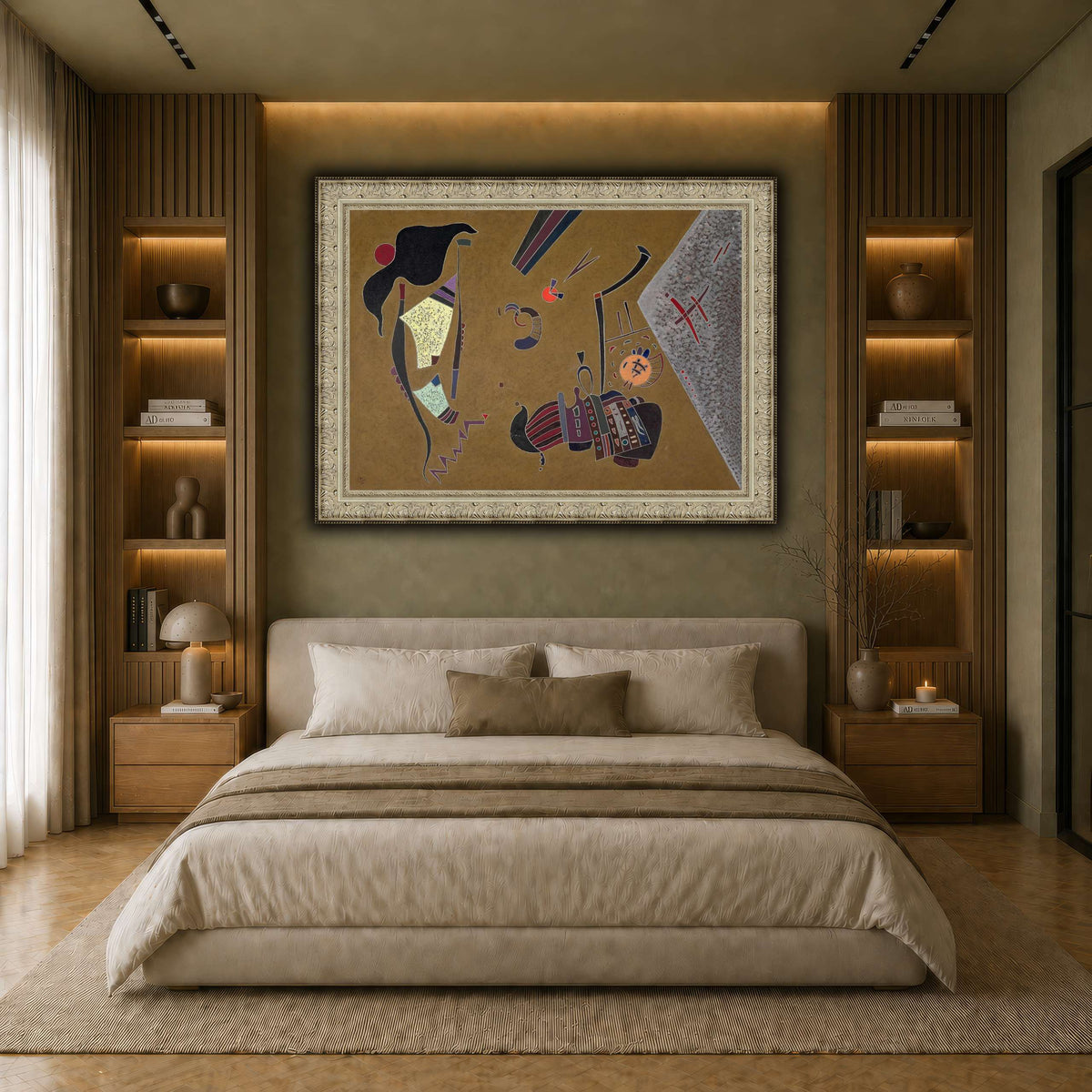 Kandinsky_-_Le_Petit_rond_rouge,_1944 earth-bedroom