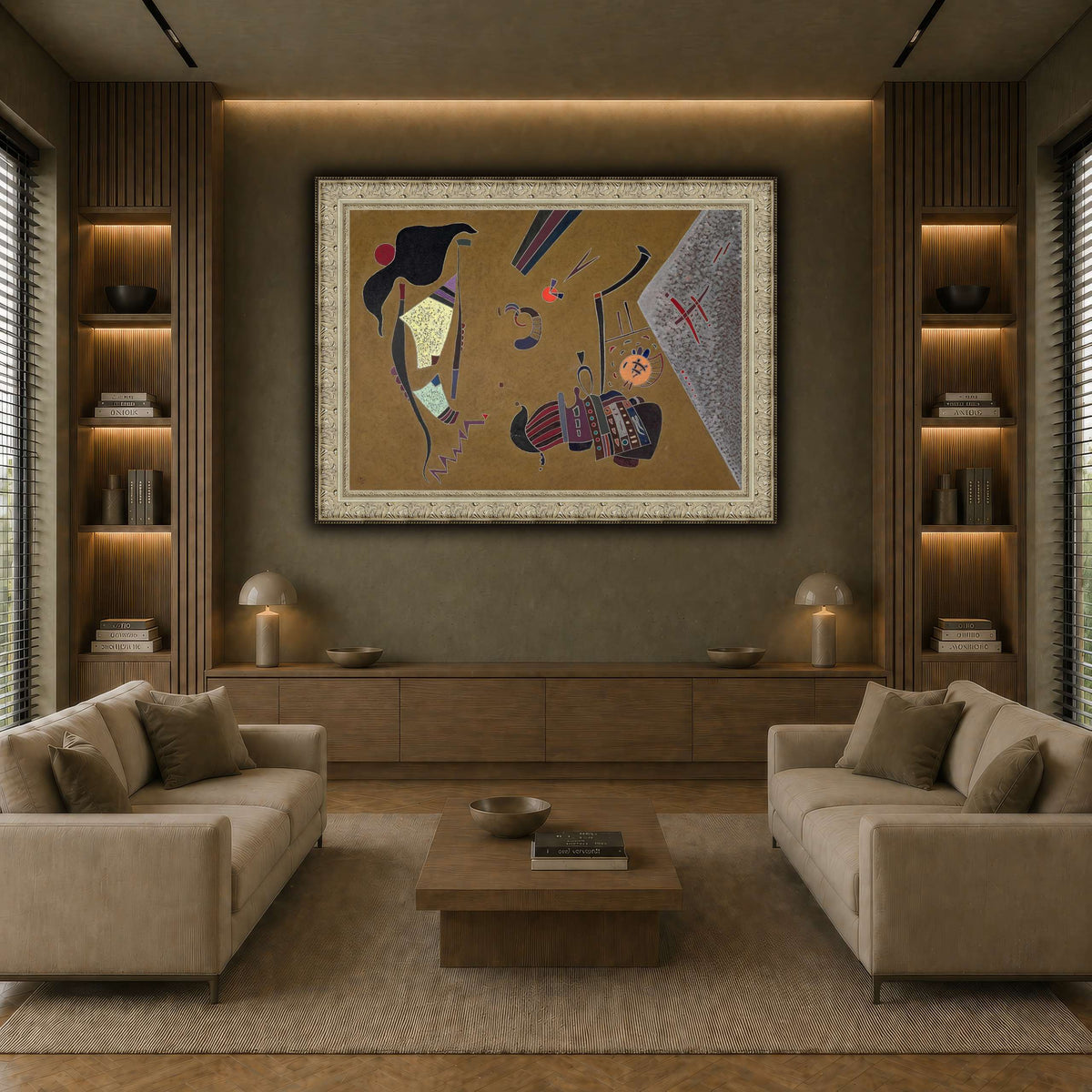 Kandinsky_-_Le_Petit_rond_rouge,_1944 earth-living room