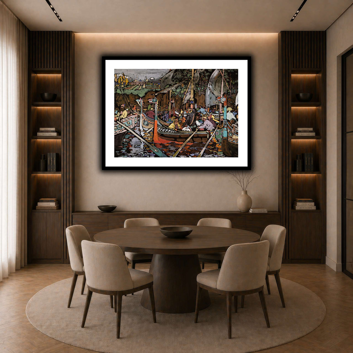 Kandinsky_-_Lied_(Chanson),_1906 dark neutral-dining room