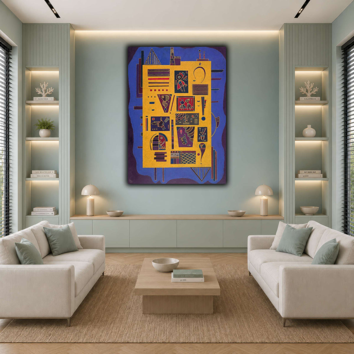 Kandinsky_-_Un_conglomérat cool-living room