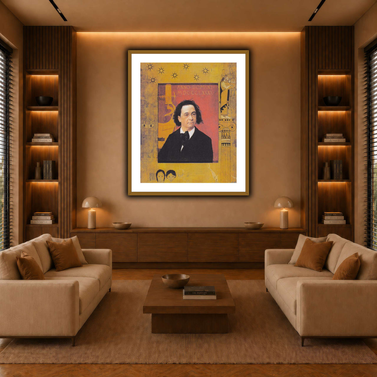 Klimt_-_Bildnis_Joseph_Pembauer warm-living-room