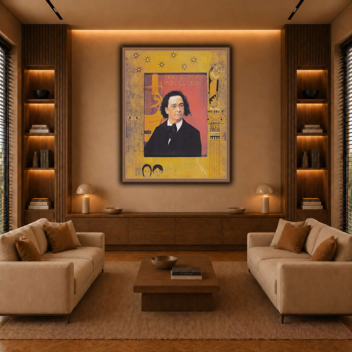 Klimt_-_Bildnis_Joseph_Pembauer warm-living-room