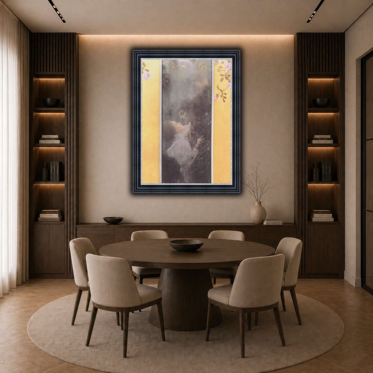 Klimt_-_Liebe_-_1895 dark neutral-dining room