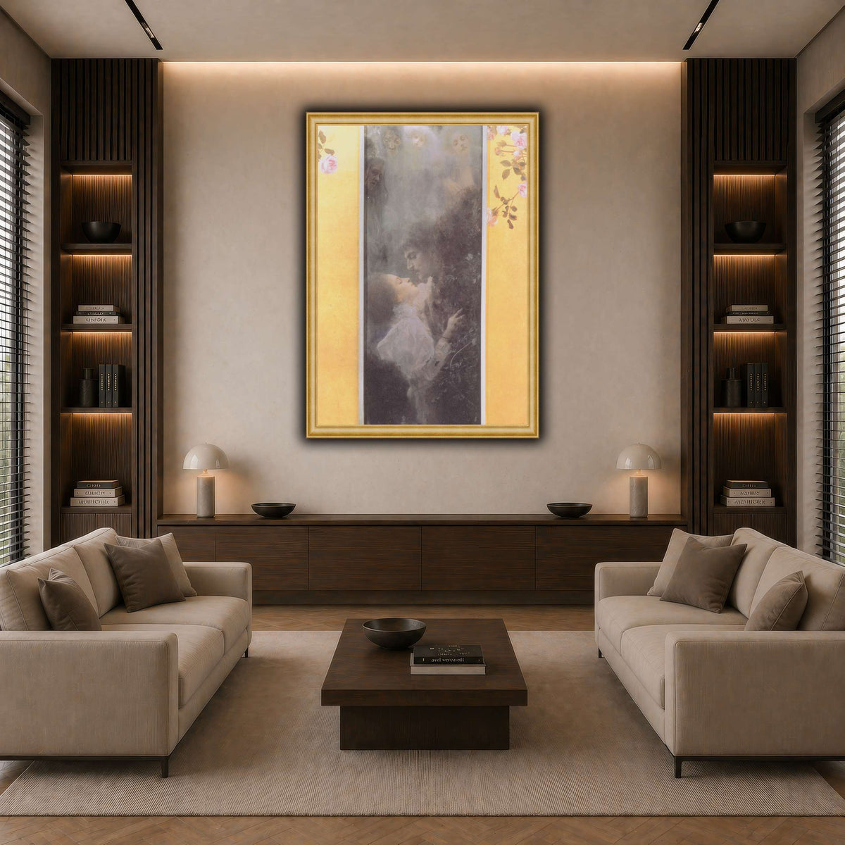Klimt_-_Liebe_-_1895 dark neutral-living room