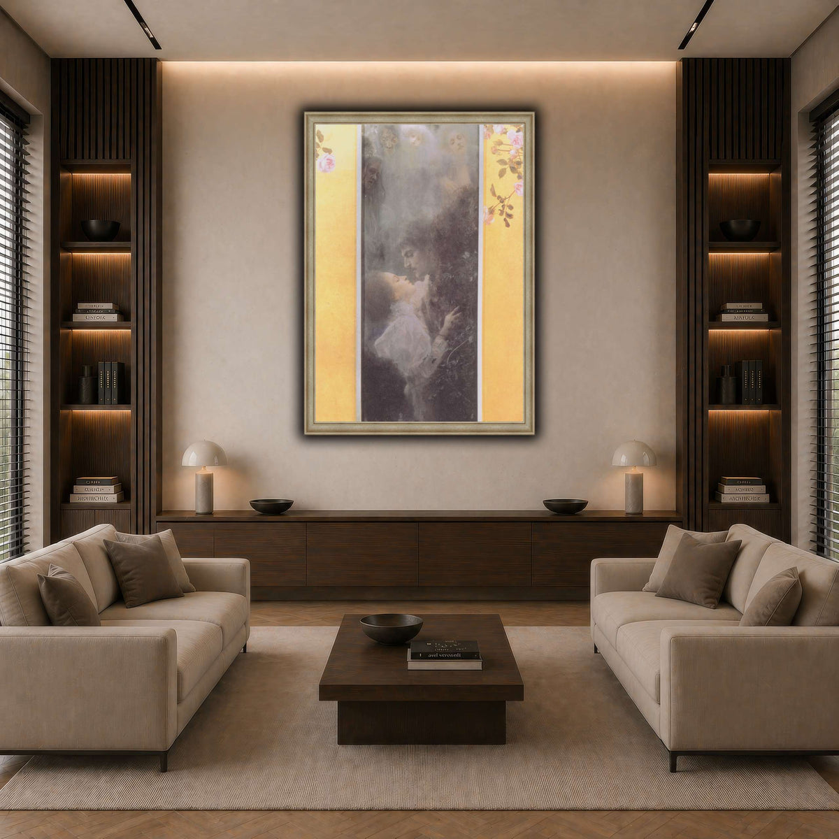 Klimt_-_Liebe_-_1895 dark neutral-living room