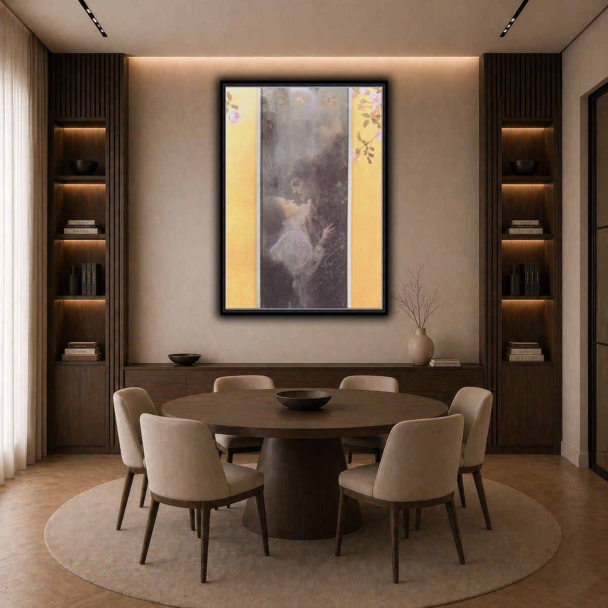 Klimt_-_Liebe_-_1895 dark neutral-dining room