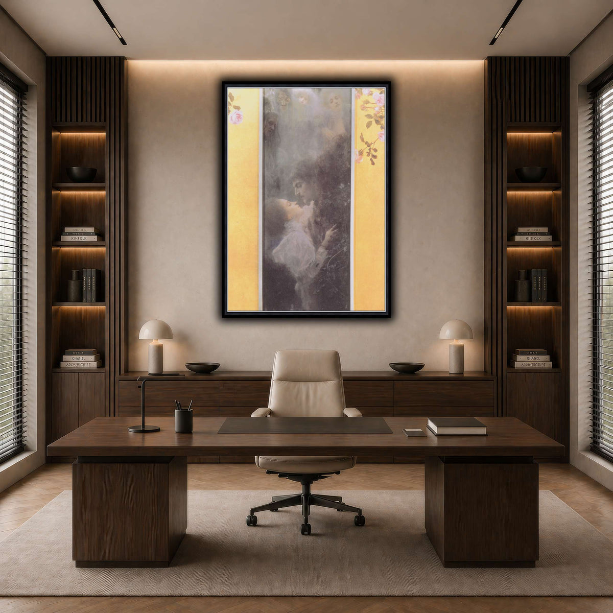 Klimt_-_Liebe_-_1895 dark neutral-office