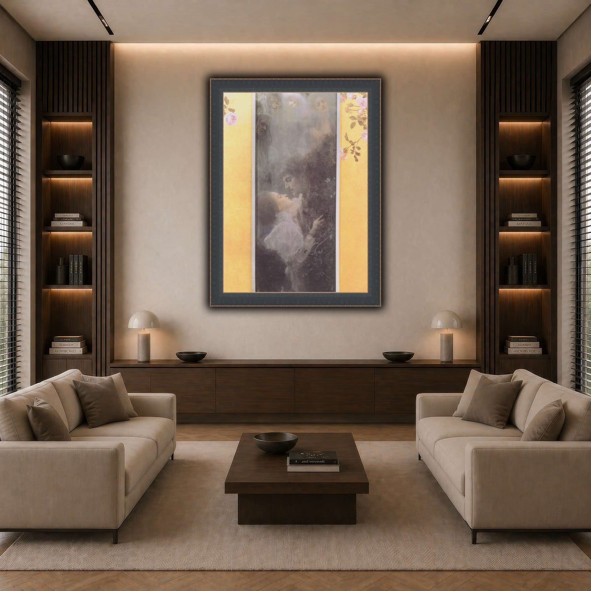 Klimt_-_Liebe_-_1895 dark neutral-living room