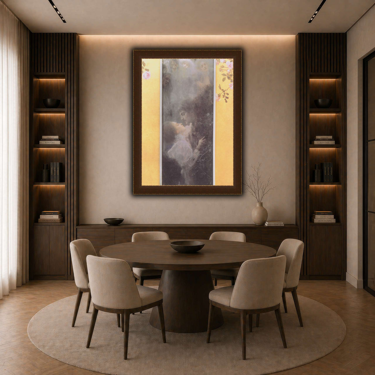 Klimt_-_Liebe_-_1895 dark neutral-dining room