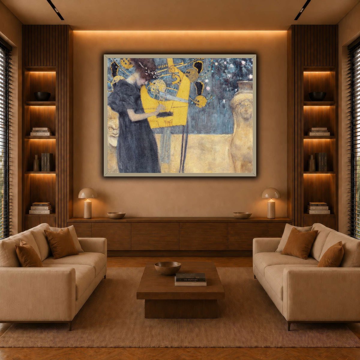 Klimt_-_Musik1 warm-living-room