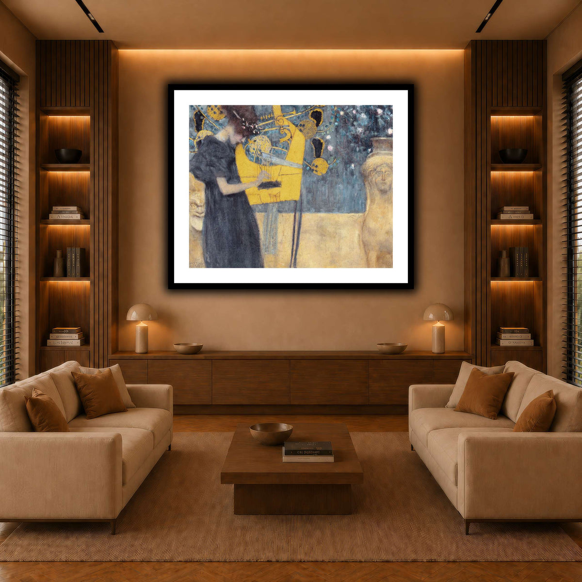 Klimt_-_Musik1 warm-living-room