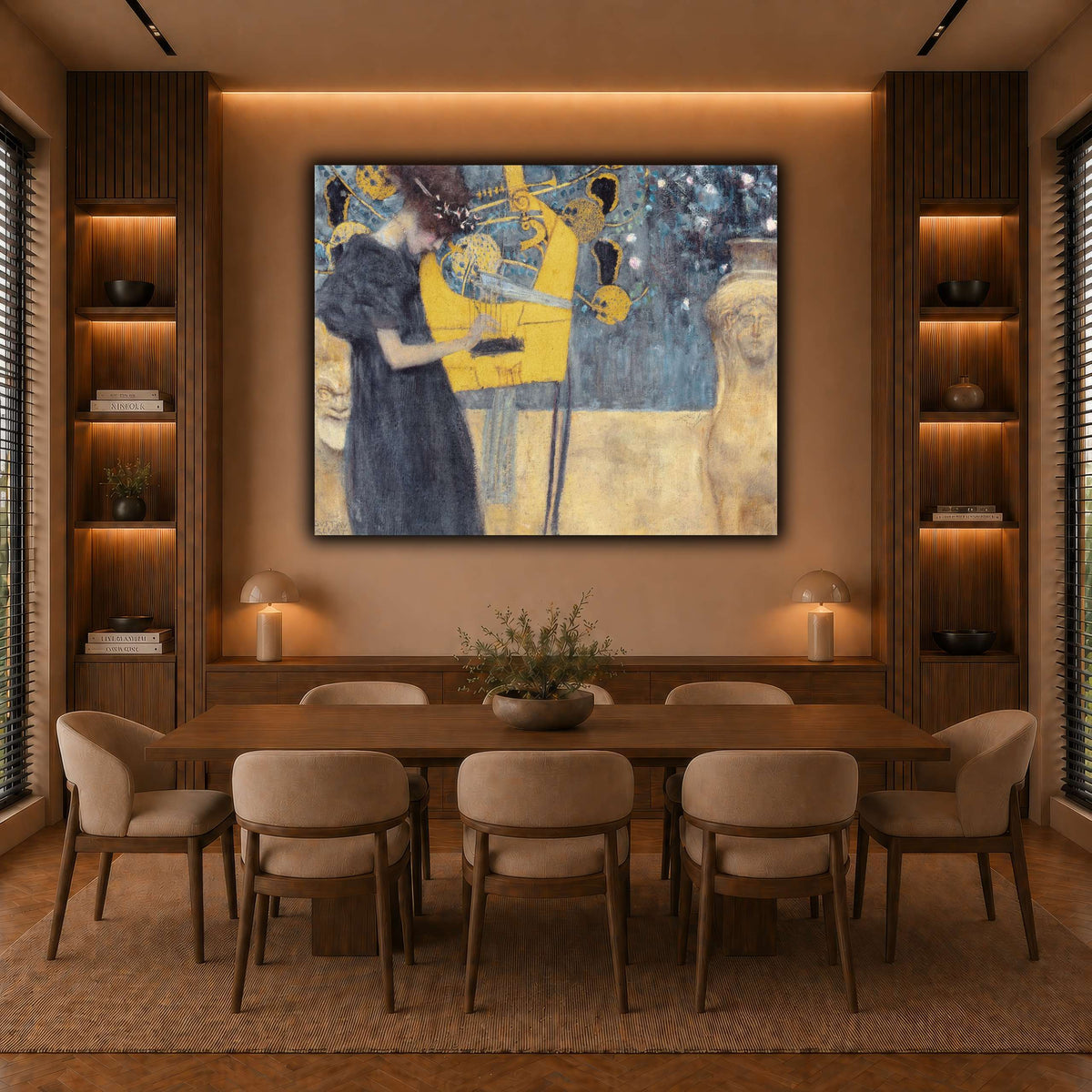 Klimt_-_Musik1 warm-dining room