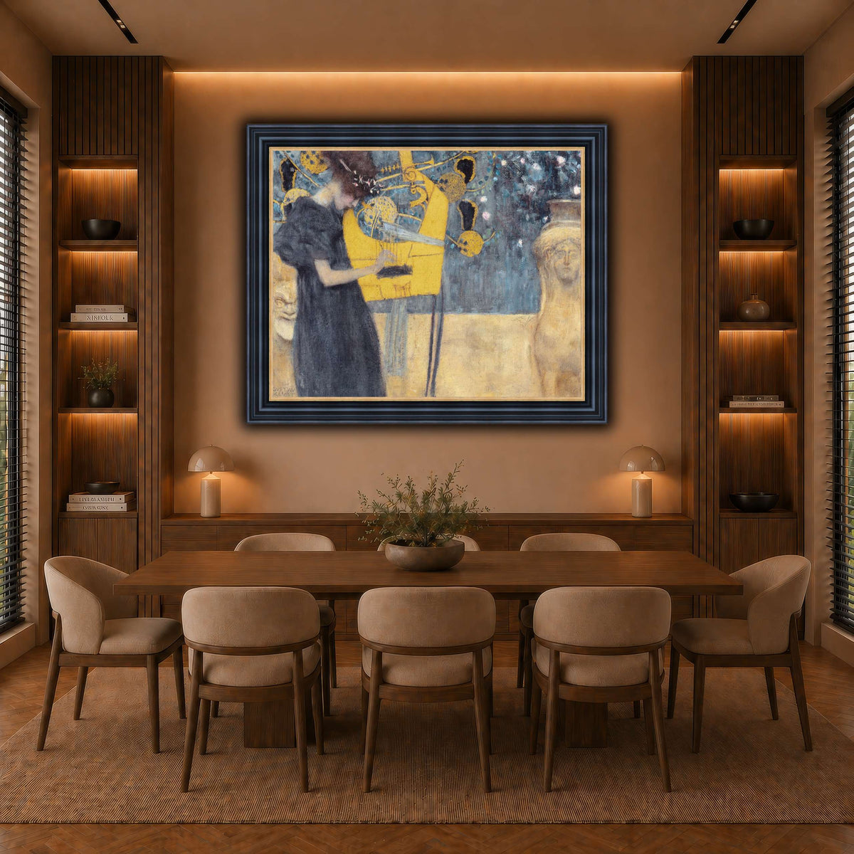 Klimt_-_Musik1 warm-dining room