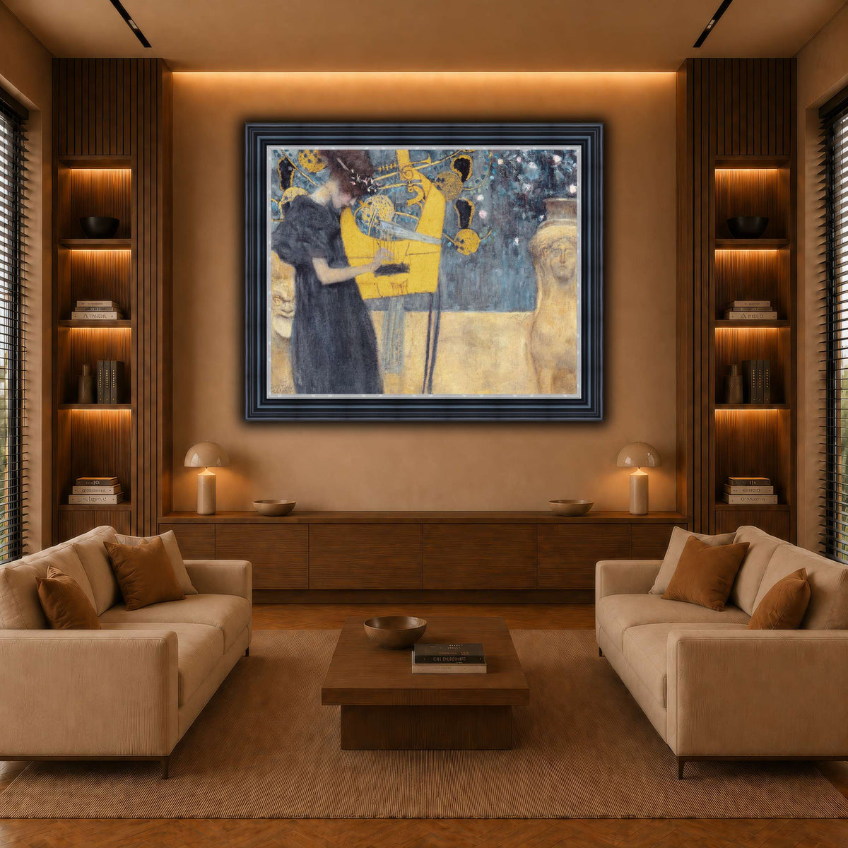 Klimt_-_Musik1 warm-living-room