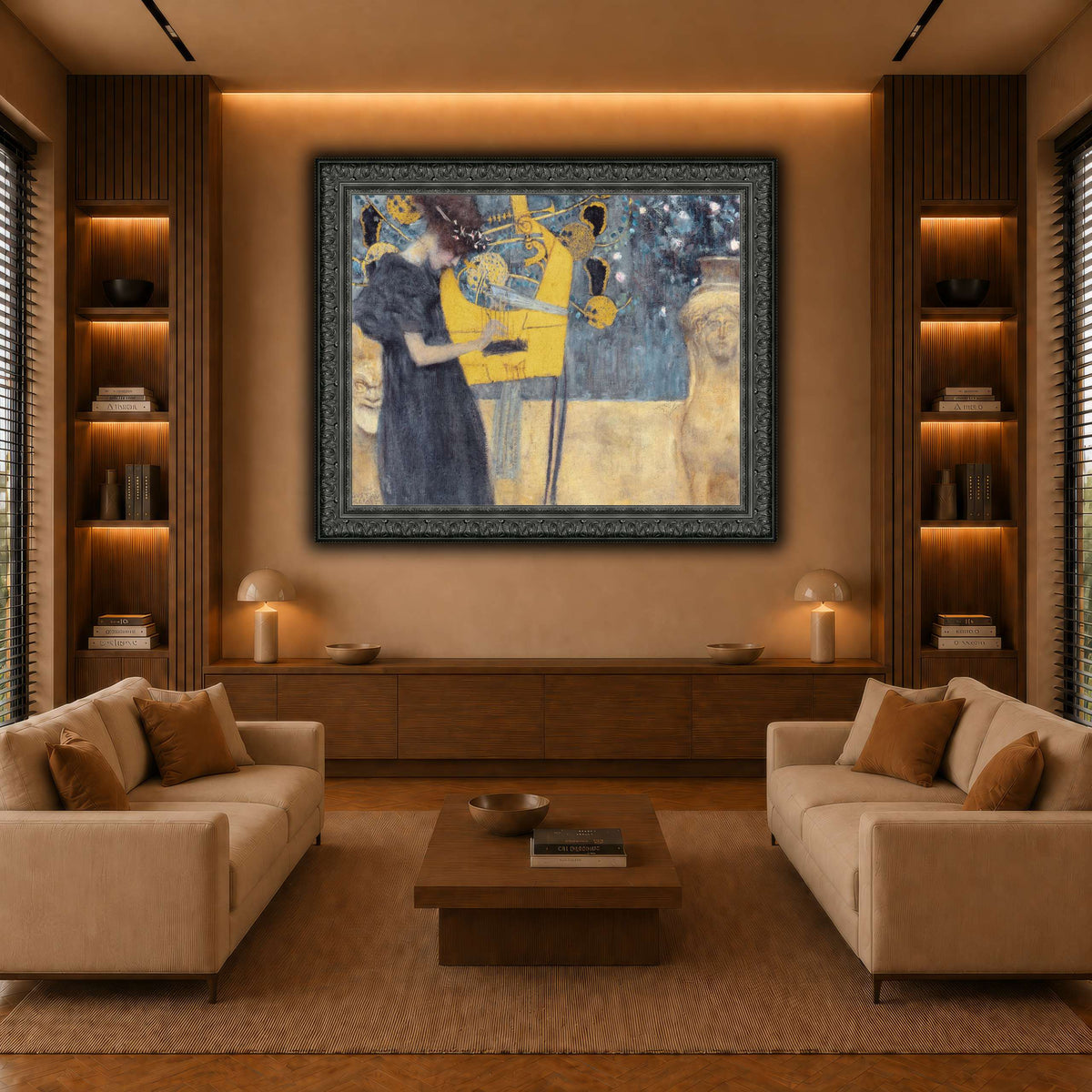 Klimt_-_Musik1 warm-living-room