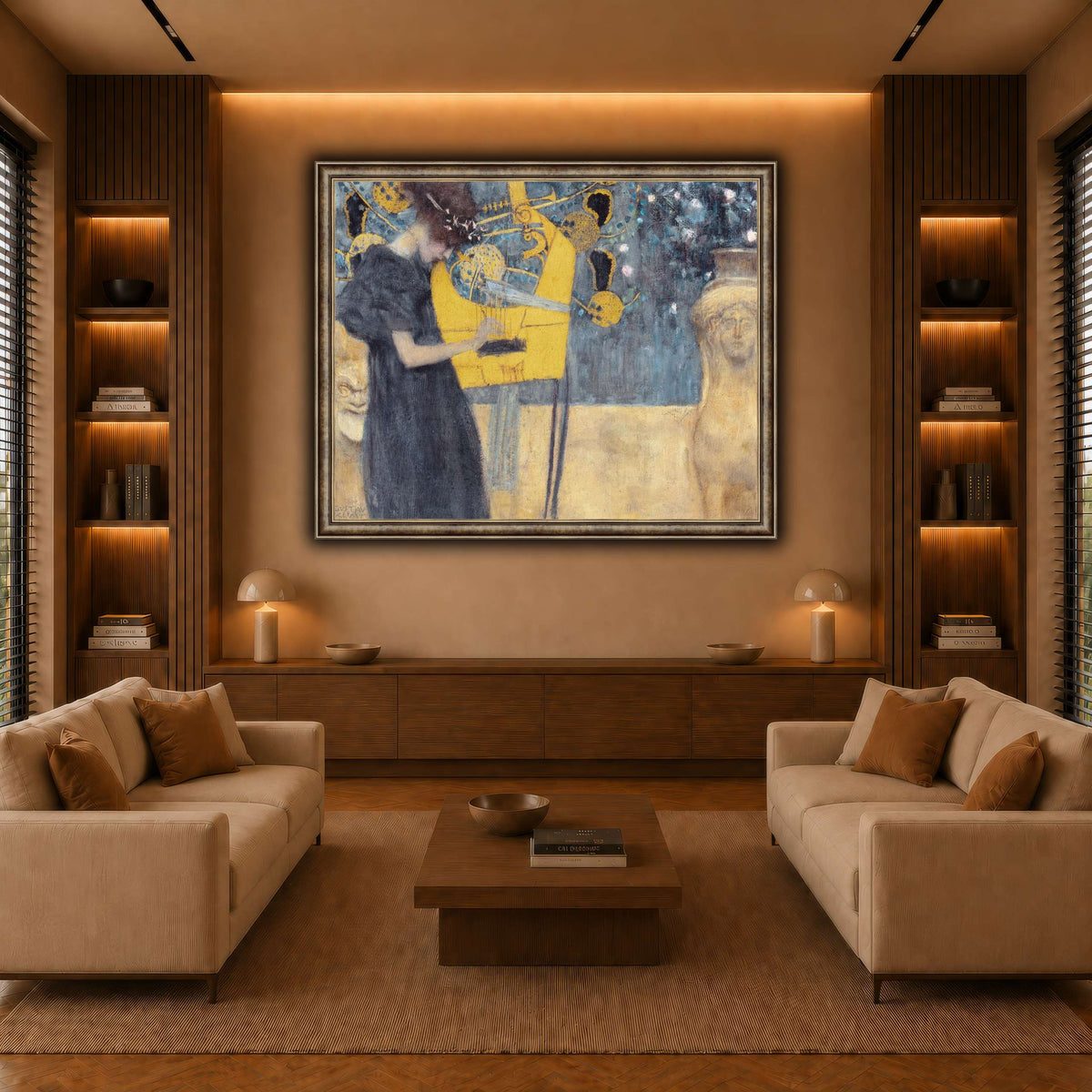Klimt_-_Musik1 warm-living-room