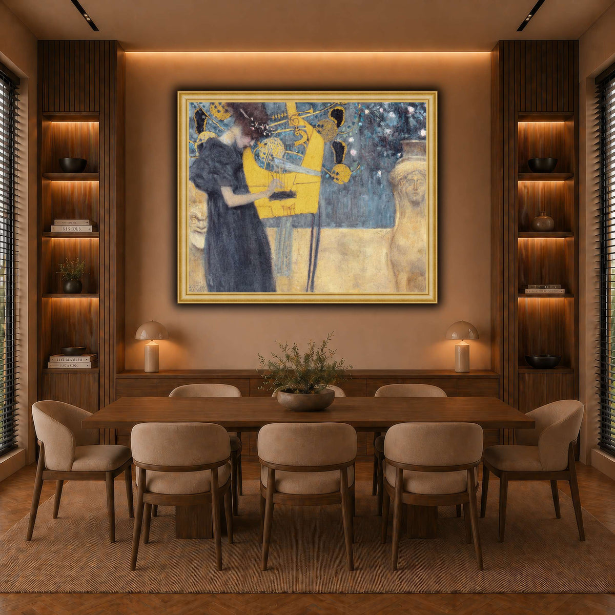Klimt_-_Musik1 warm-dining room