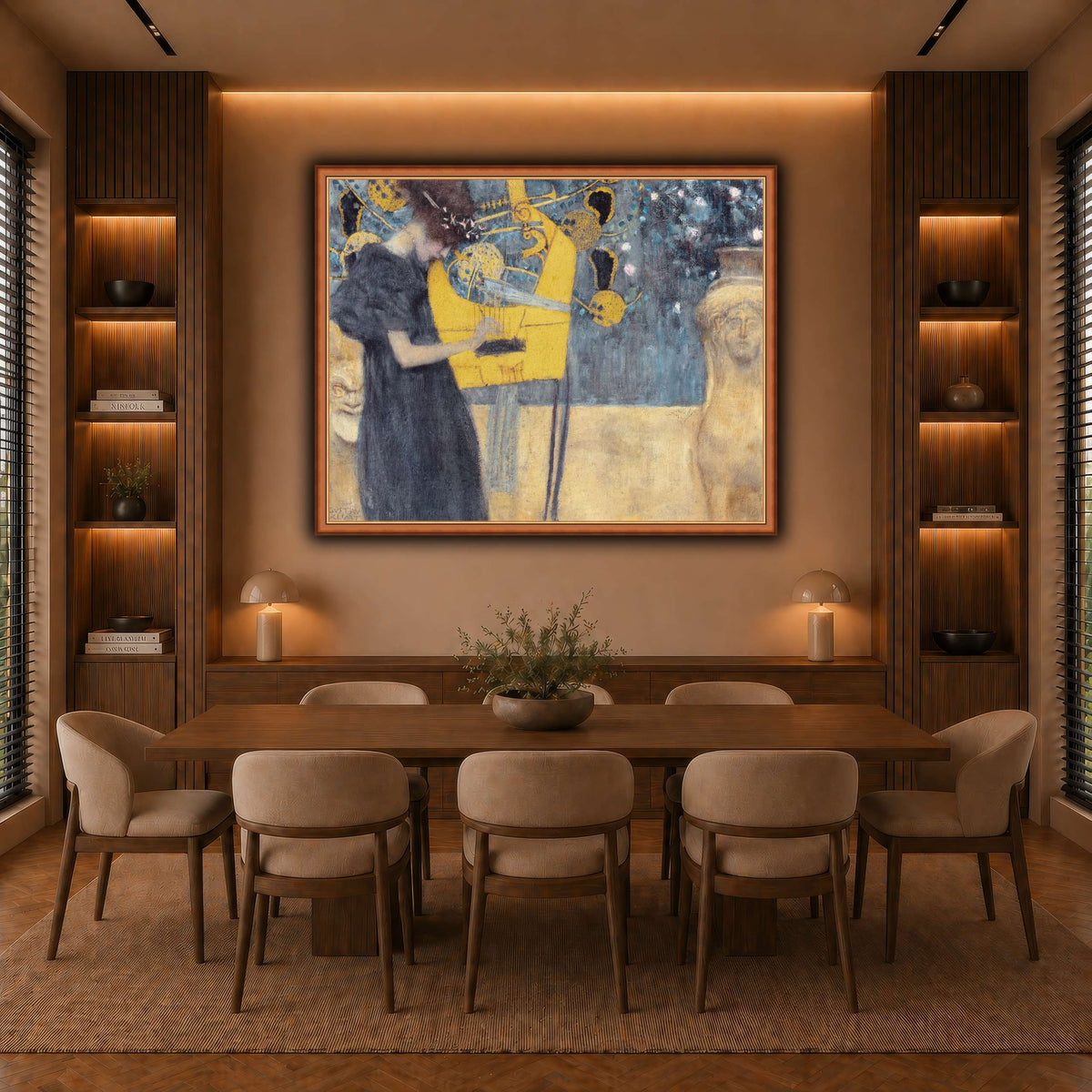 Klimt_-_Musik1 warm-dining room