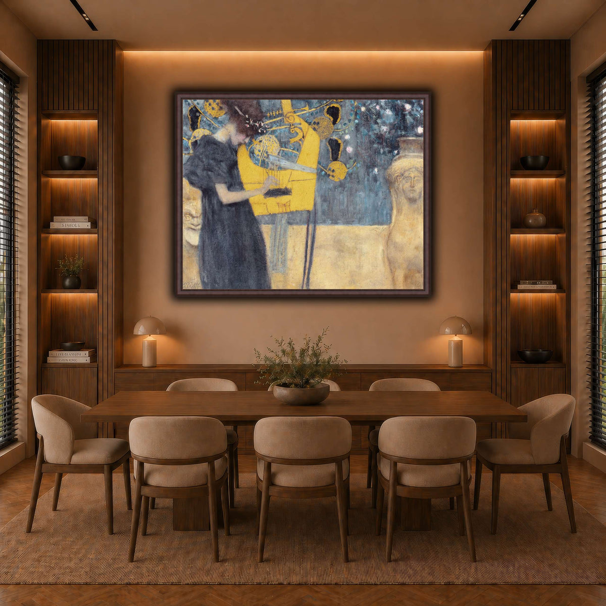 Klimt_-_Musik1 warm-dining room