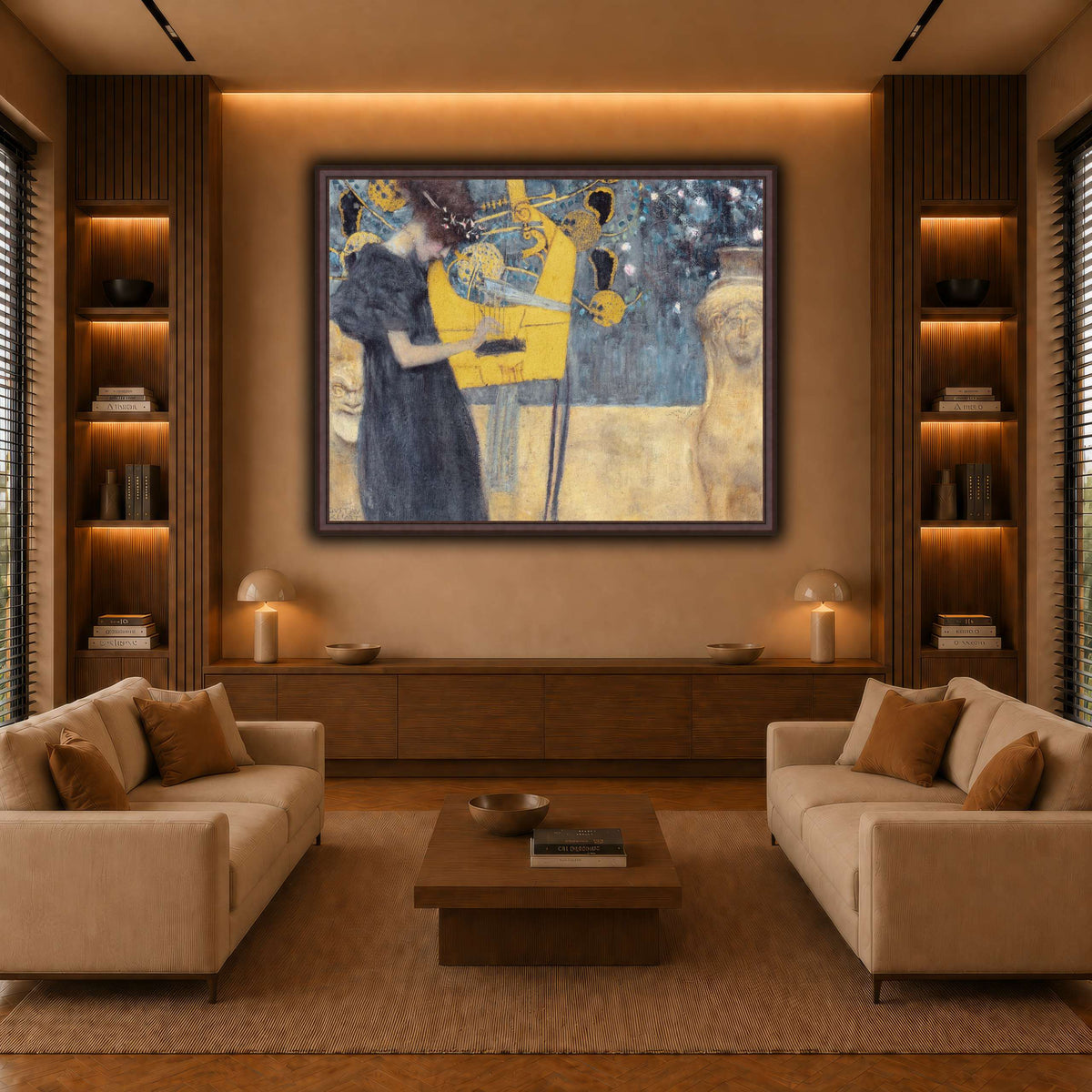 Klimt_-_Musik1 warm-living-room