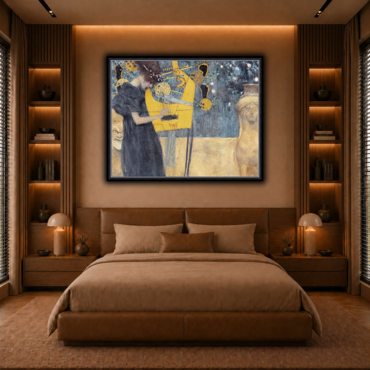 Klimt_-_Musik1 warm-bedroom