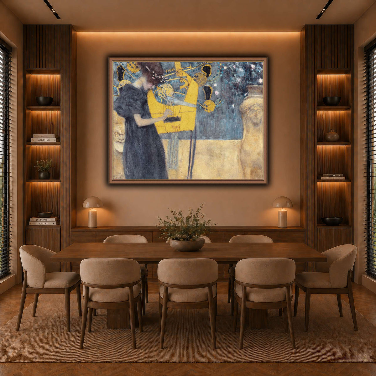Klimt_-_Musik1 warm-dining room