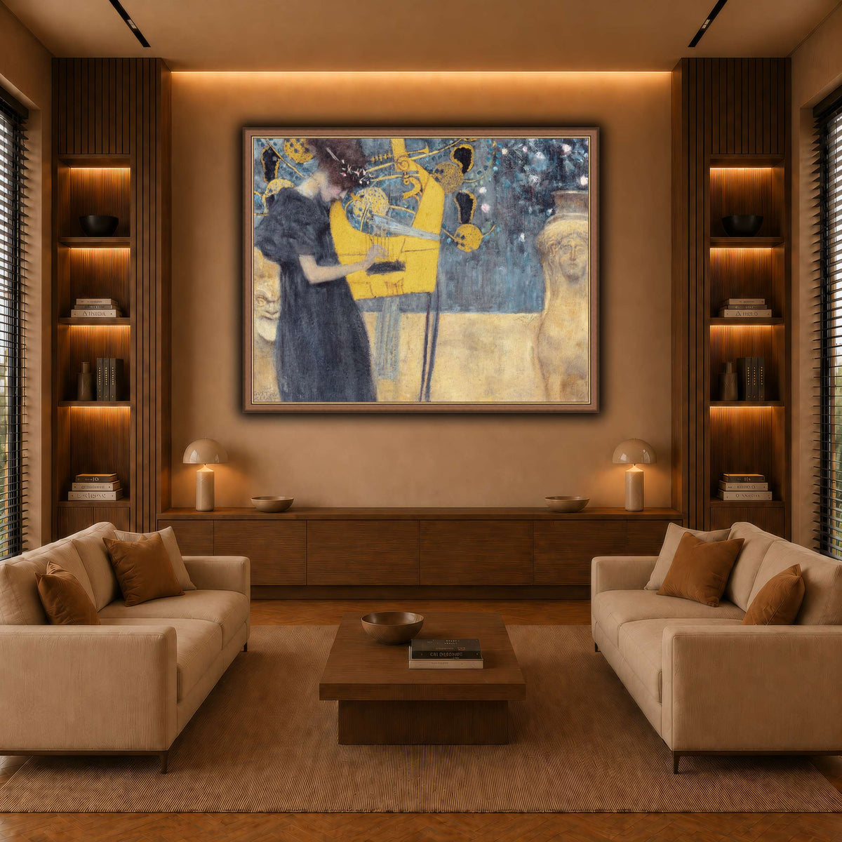 Klimt_-_Musik1 warm-living-room