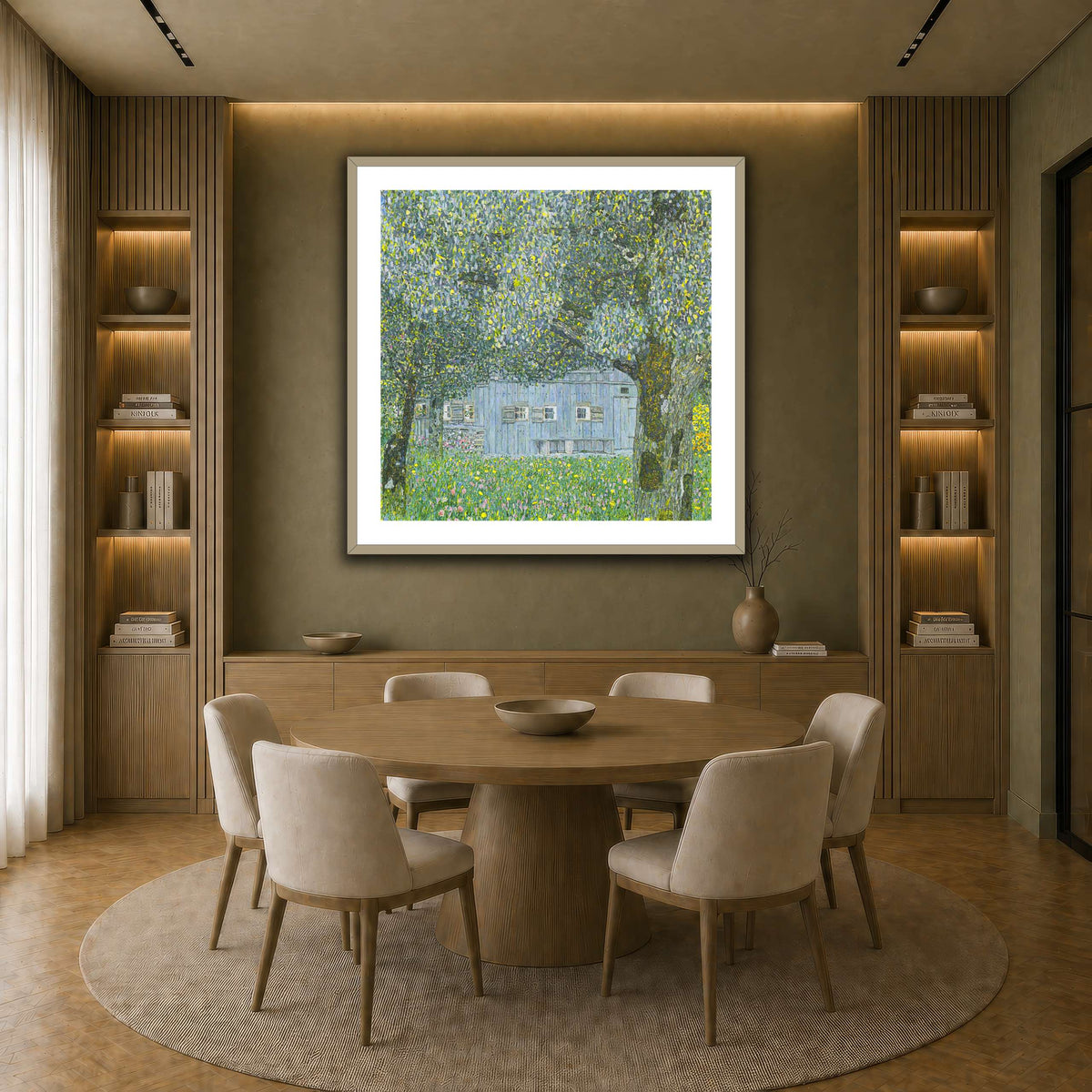 Klimt_-_Oberösterreichisches_Bauernhaus earth-dining room