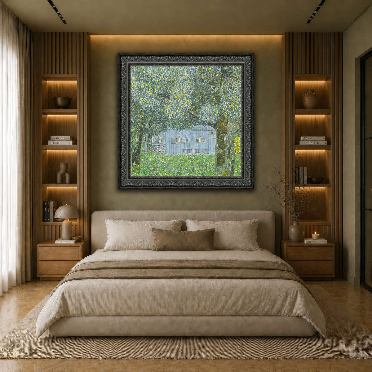 Klimt_-_Oberösterreichisches_Bauernhaus earth-bedroom