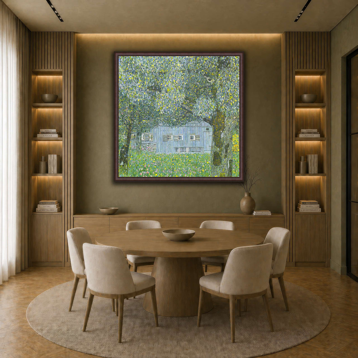 Klimt_-_Oberösterreichisches_Bauernhaus earth-dining room