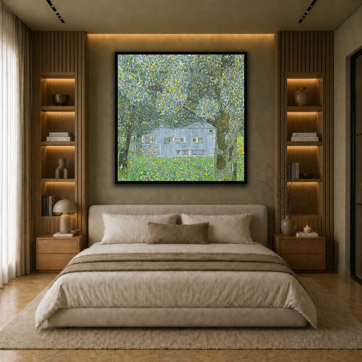 Klimt_-_Oberösterreichisches_Bauernhaus earth-bedroom