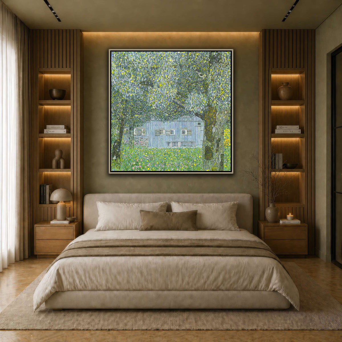 Klimt_-_Oberösterreichisches_Bauernhaus earth-bedroom