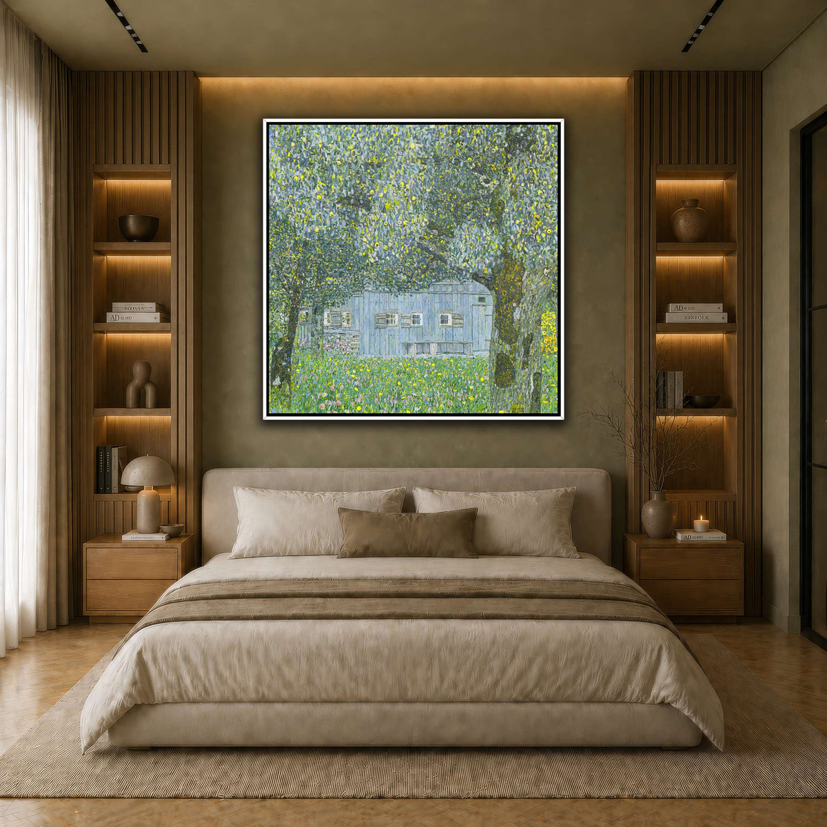Klimt_-_Oberösterreichisches_Bauernhaus earth-bedroom