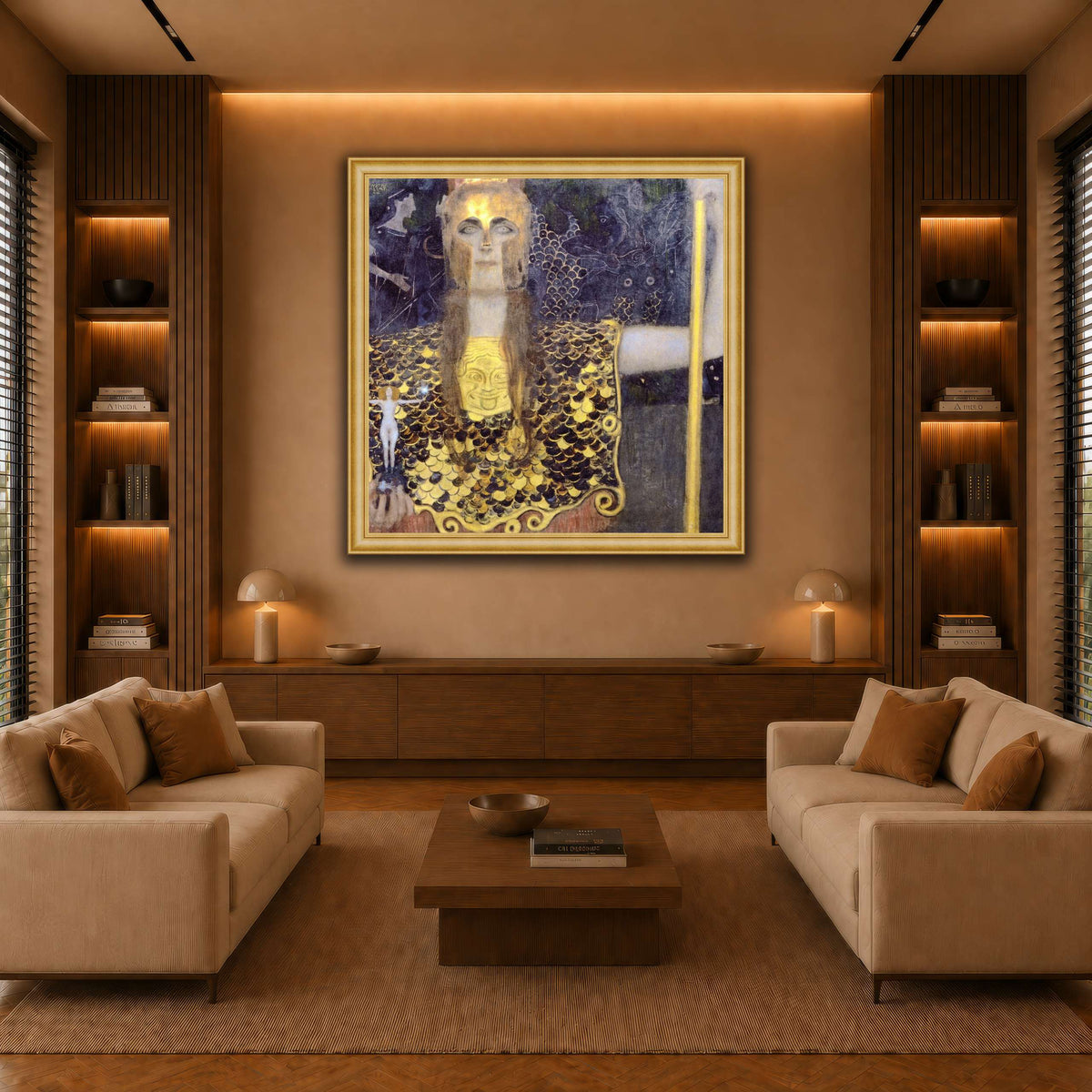 Klimt_-_Pallas_Athene warm-living-room