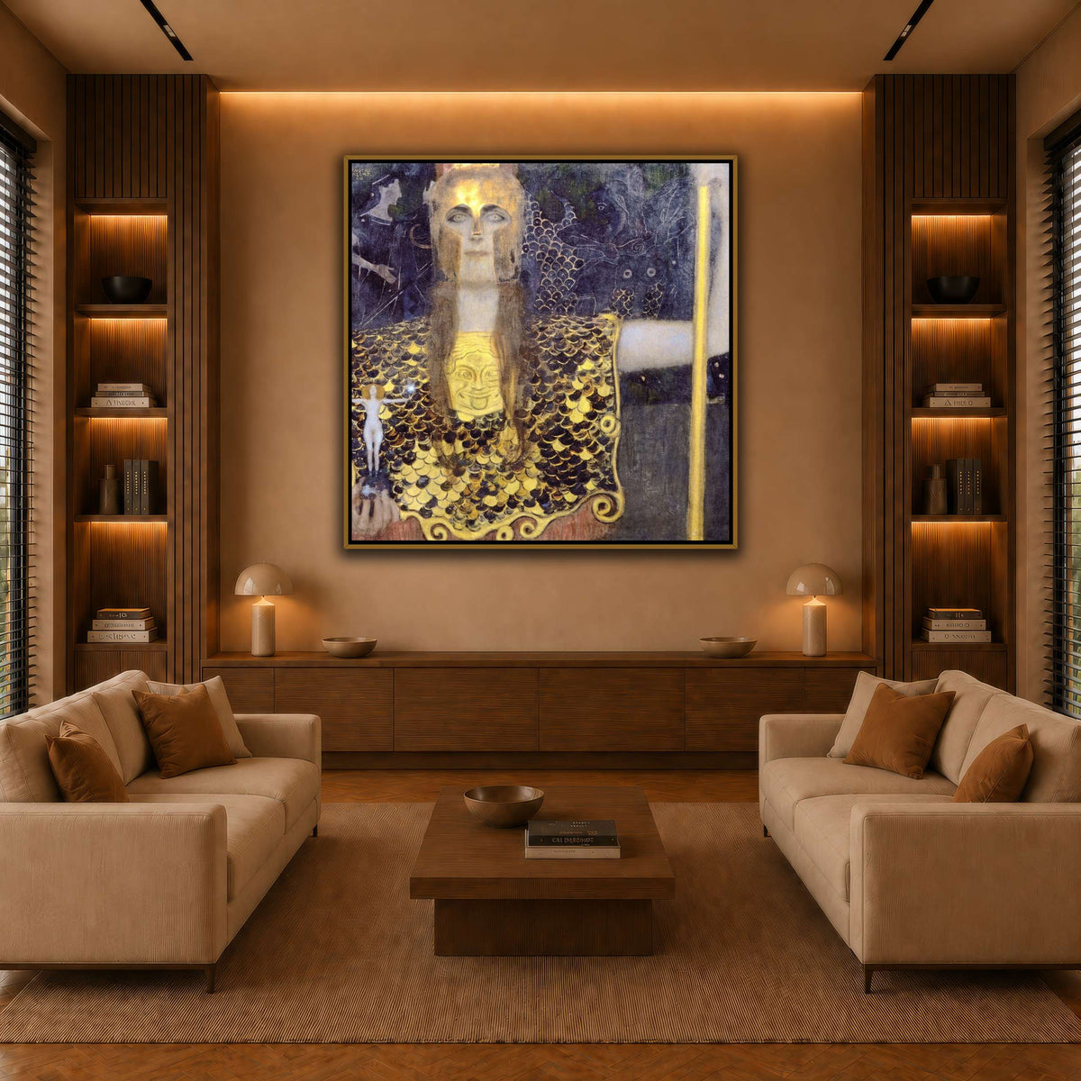 Klimt_-_Pallas_Athene warm-living-room