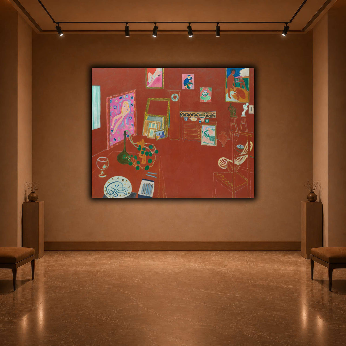 L'Atelier_rouge_Henri_Matisse warm-agallery