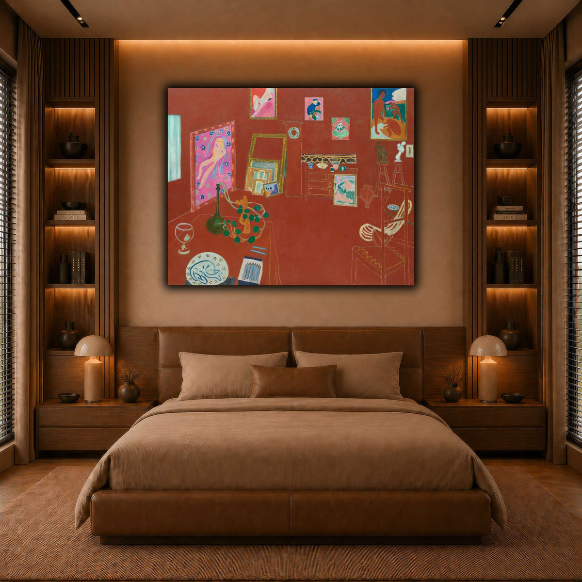 L'Atelier_rouge_Henri_Matisse warm-bedroom